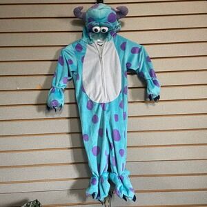 Disney Pixar Monsters Inc. Sully Costume Hooded One Piece Jumpsuit Kids 12 18 mo